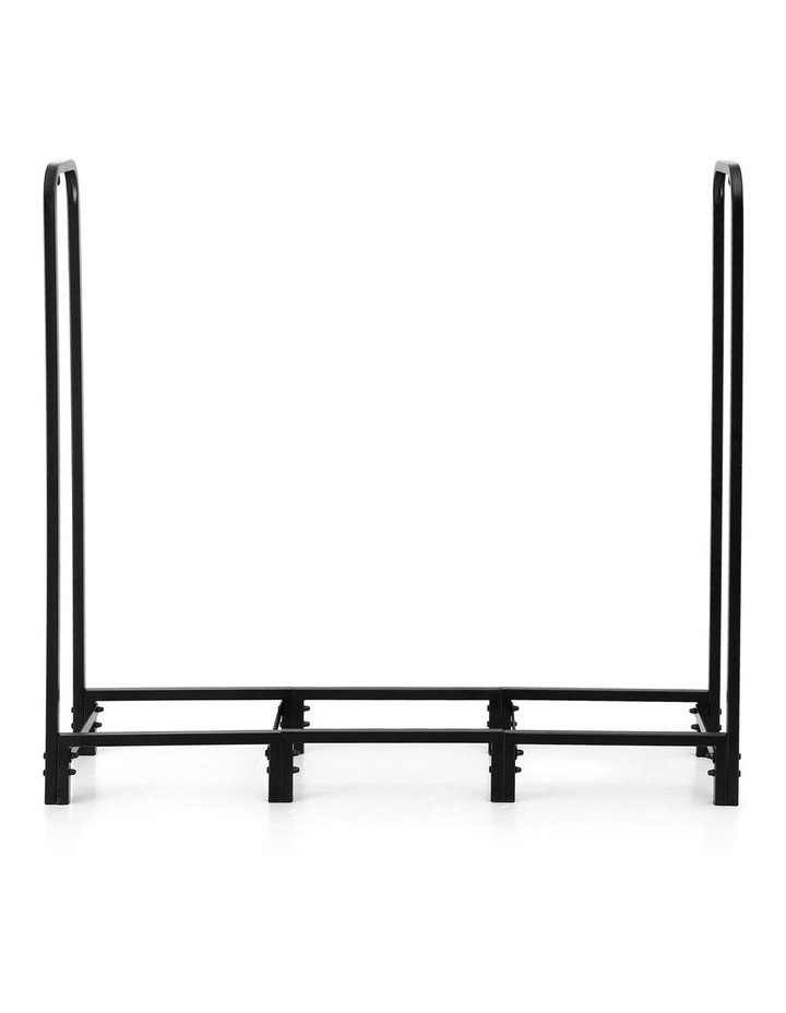 Wood Rack 3 Sizes Firewood Storage with Tools Firewood Rack 120cm in Black image 2