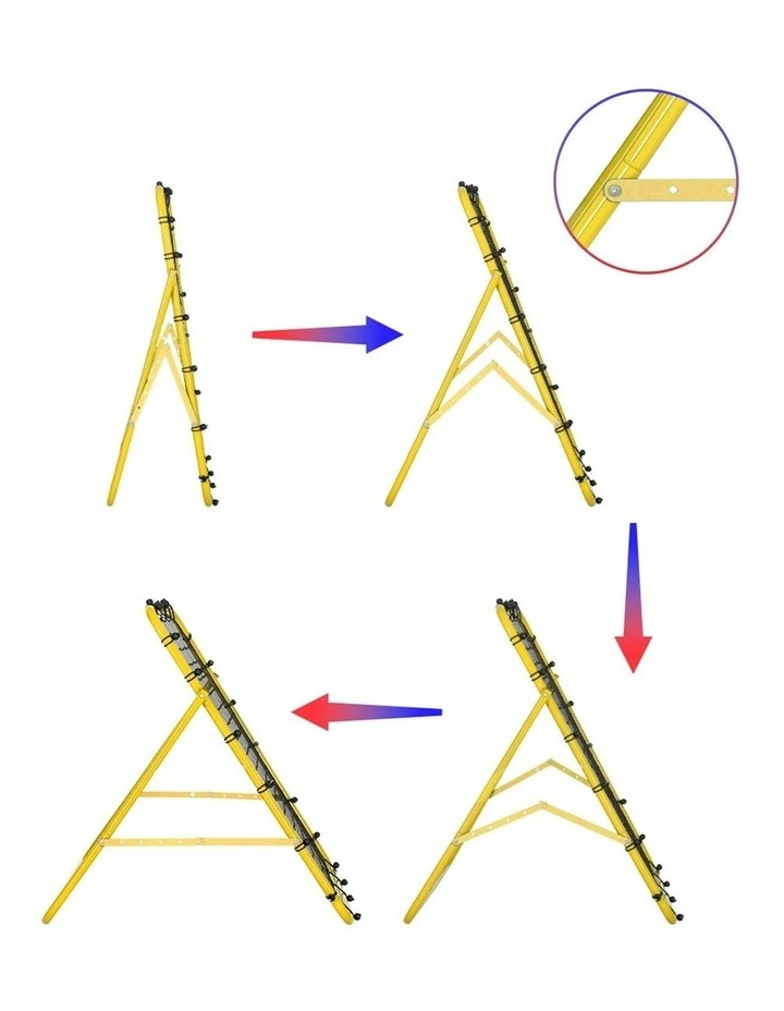 Baseball Soccer Net Rebounder Football Goal Net Sports Training Aid in Yellow image 6