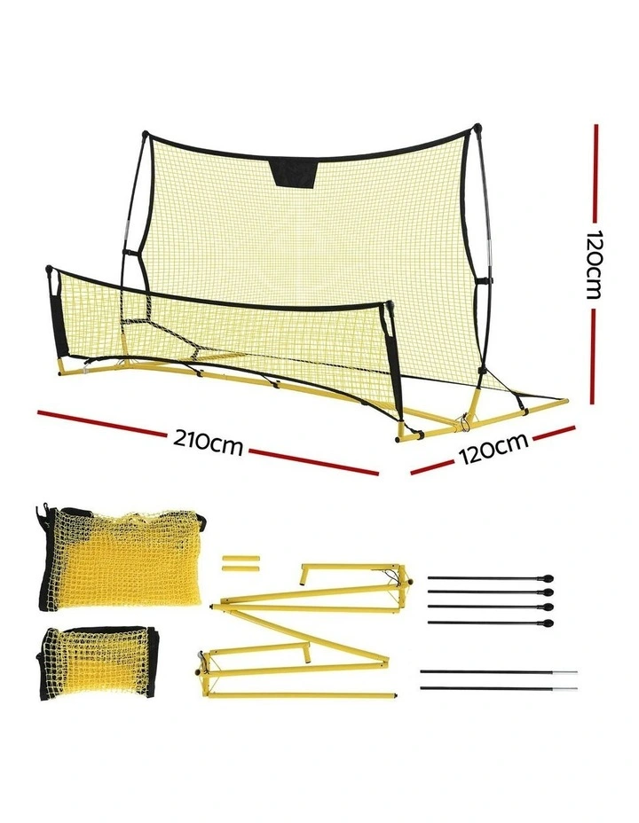 Football Soccer Net Portable Goal Net Rebounder 2.1m in Yellow image 4