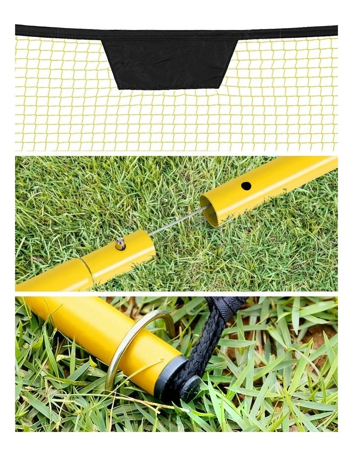 Football Soccer Net Portable Goal Net Rebounder 2.1m in Yellow image 7