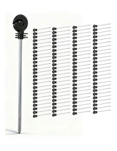 Electric Fence Kit includes 100 Pieces in Black