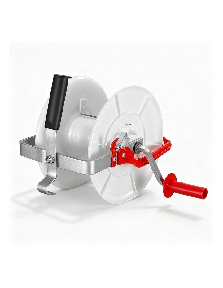 Electric Fence Reel Geared Portable Polywire Fencing Farm in White image 1