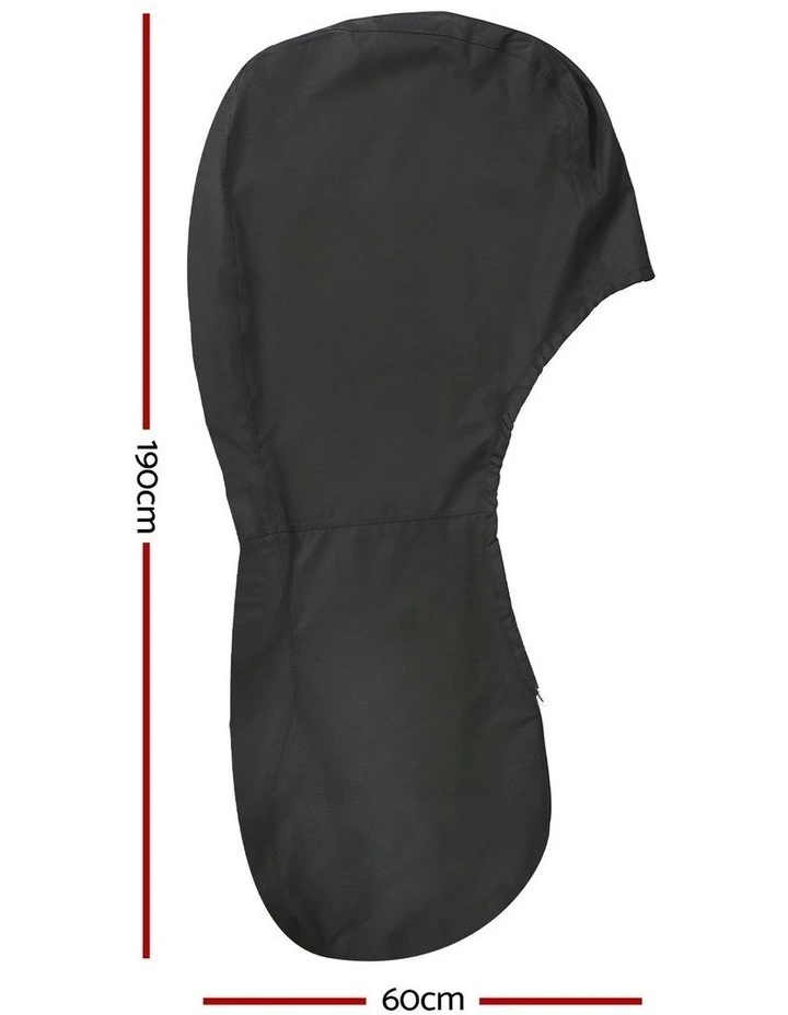 Full Outboard Boat Motor Engine Cover Dust Rain Protection 100hp -150hp 600D in Black image 4