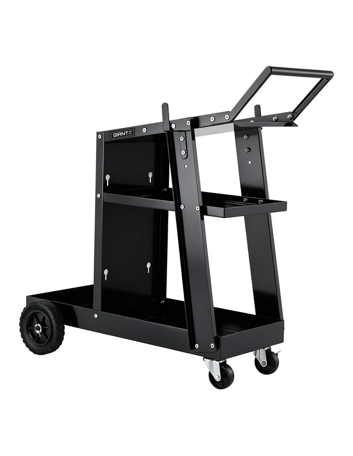 Welding Trolley Cart Welder Mig Tig Arc Mma Welder Plasma Cutter Storage in Black image 2
