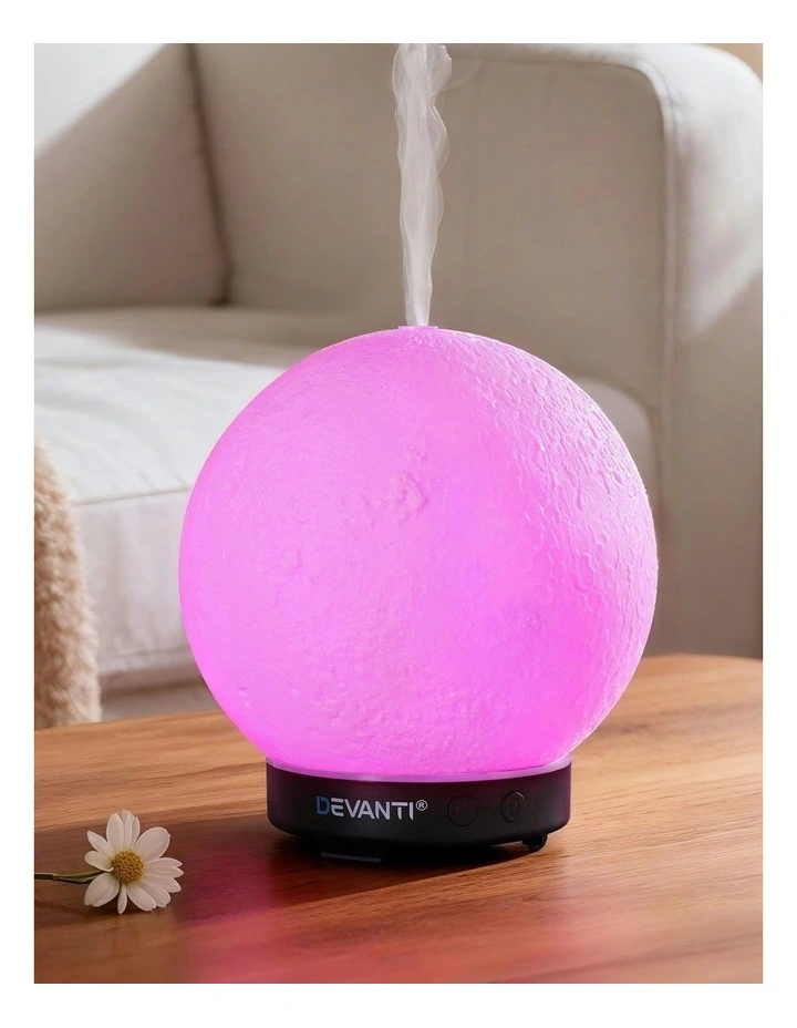 Ultrasonic Aroma Diffuser Aromatherapy Moon Lamp 200ml image 3