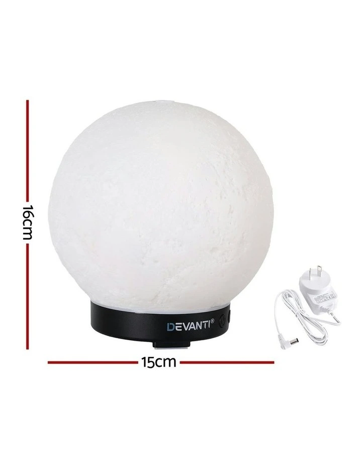 Ultrasonic Aroma Diffuser Aromatherapy Moon Lamp 200ml image 4