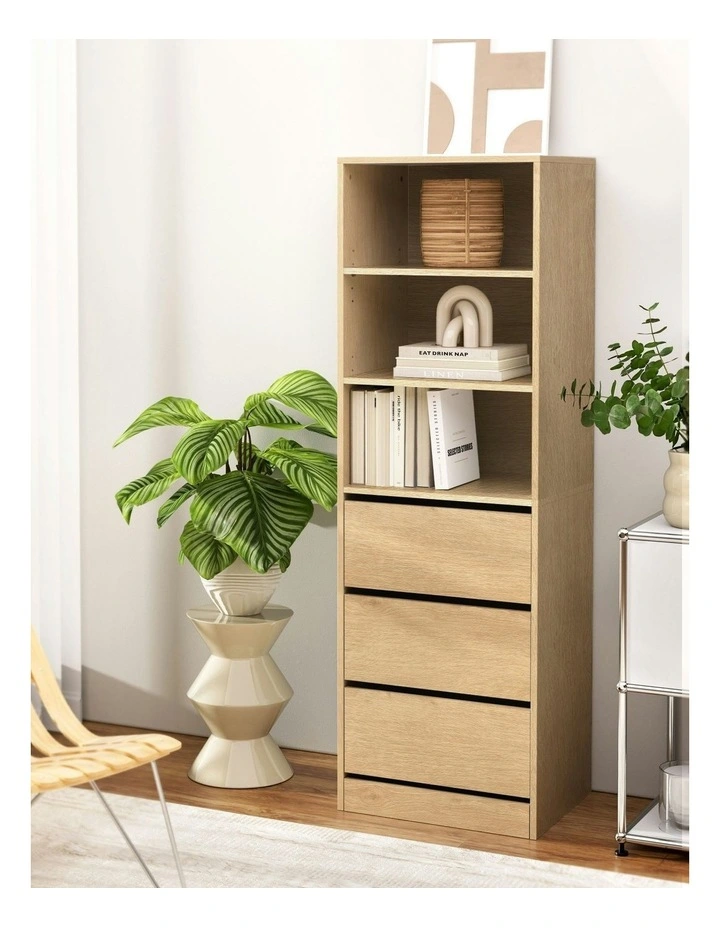 Drawers Tallboy Cabinet Chest of 3 in Pine image 3