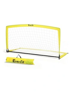 Portable Goal Net Rebounder Sports Training Football Soccer Net 2m in Yellow