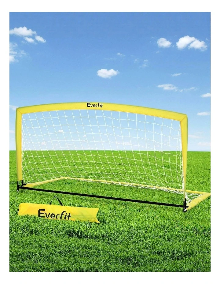 Portable Goal Net Rebounder Sports Training Football Soccer Net 2m in Yellow image 3