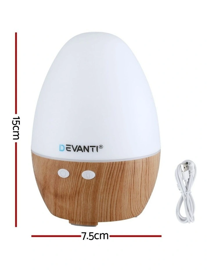 LED Lights Ultrasonic Aroma Diffuser 130ml image 4