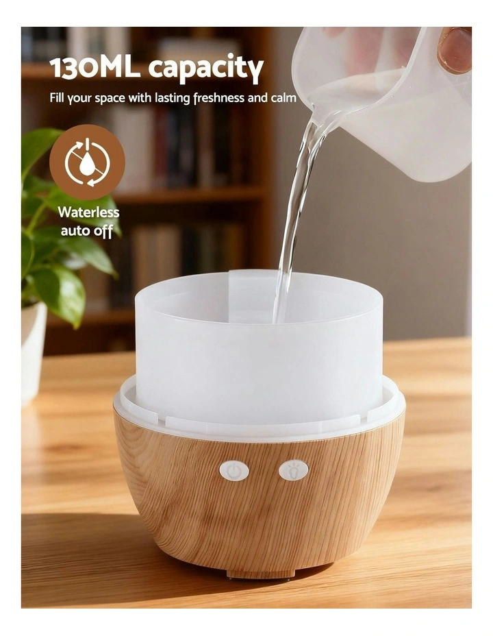 LED Lights Ultrasonic Aroma Diffuser 130ml image 7