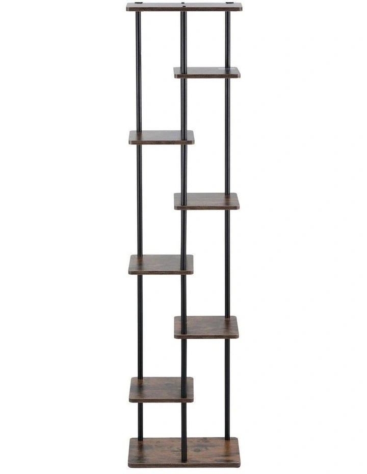 Metal Flower Pots Shelf Plant Stand 8 Tiers in Black image 2