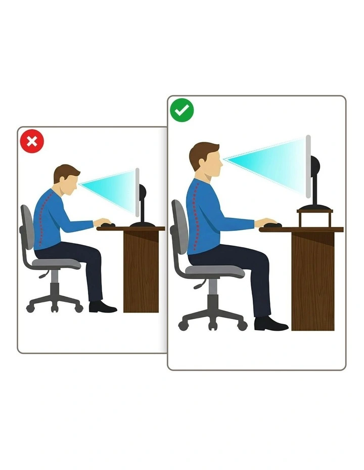 Riser Large Organiser Dual Monitor Stand 100cm in Black image 7