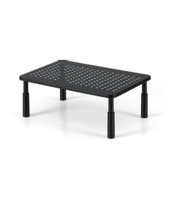 3 Height Adjustable Monitor Stand in Black