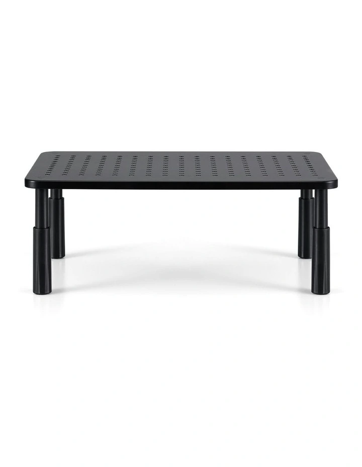 3 Height Adjustable Monitor Stand in Black image 2