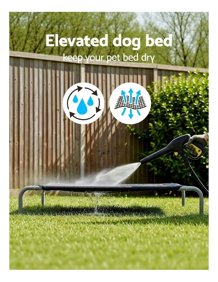 Heavy Duty Pet Bed Large 90x137cm in Black image 7