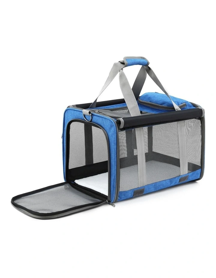 Premium Pet Carrier Backpack in Blue image 1