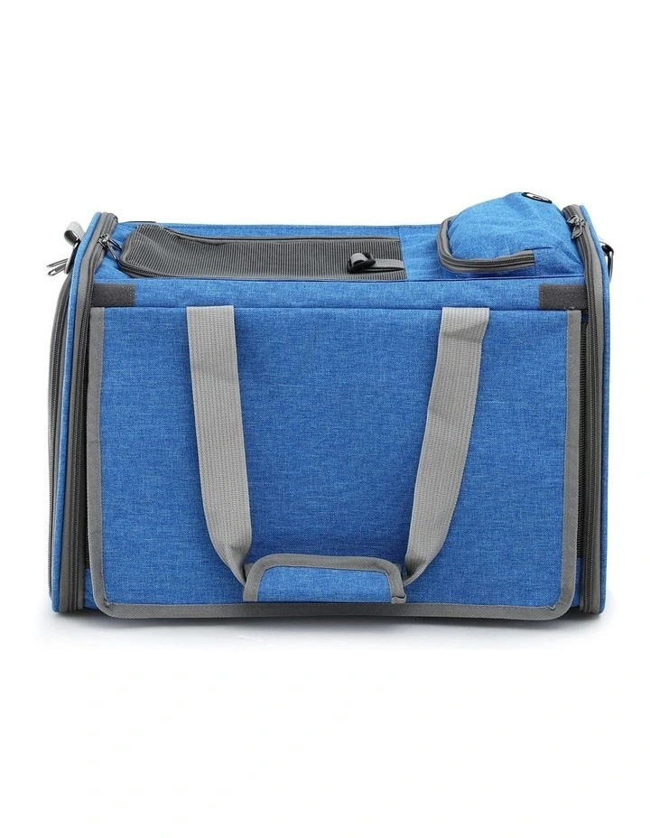 Premium Pet Carrier Backpack in Blue image 2