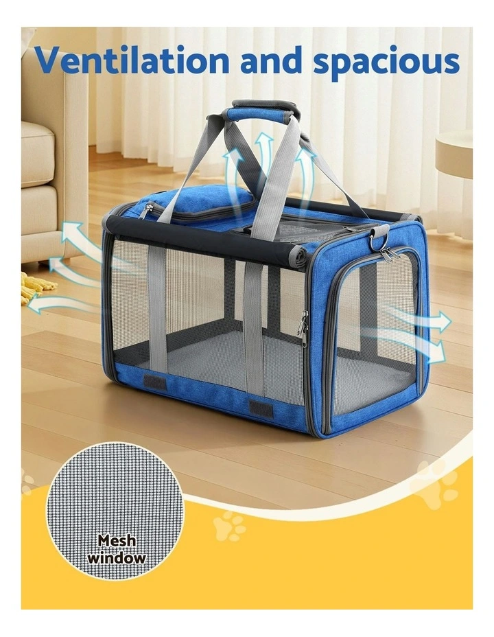 Premium Pet Carrier Backpack in Blue image 5