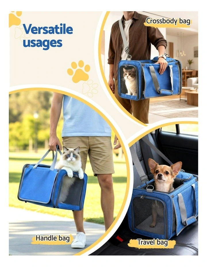 Premium Pet Carrier Backpack in Blue image 6