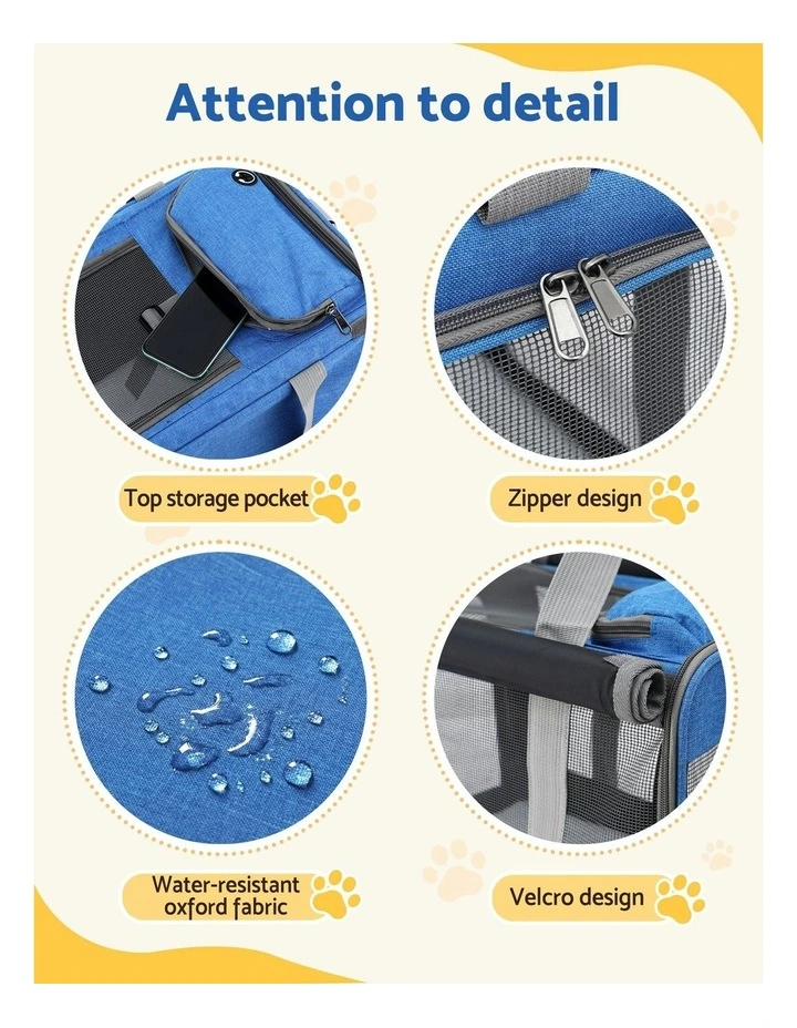Premium Pet Carrier Backpack in Blue image 7