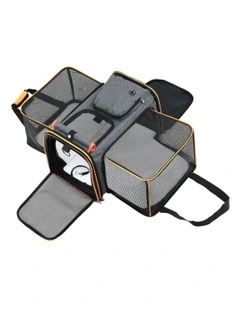 Premium Pet Travel Bag in Grey