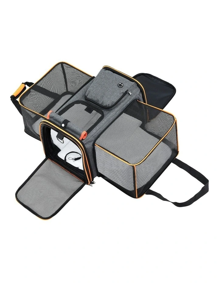 Premium Pet Travel Bag in Grey image 1