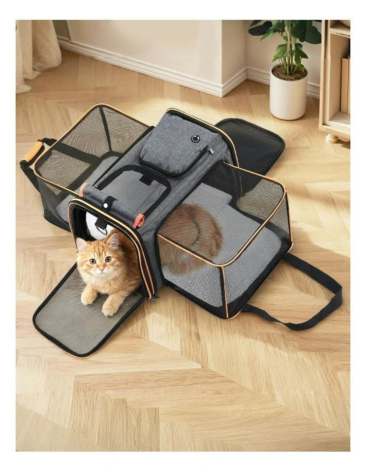 Premium Pet Travel Bag in Grey image 3