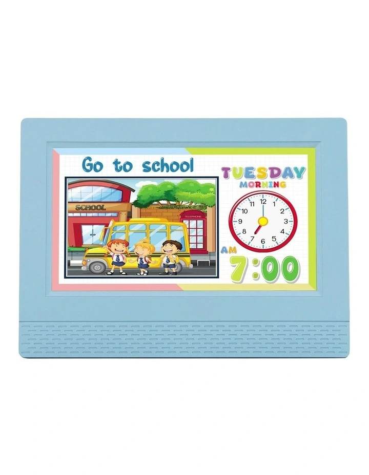 LCD Sleep Trainer Clocks 7 Inch in Blue image 2