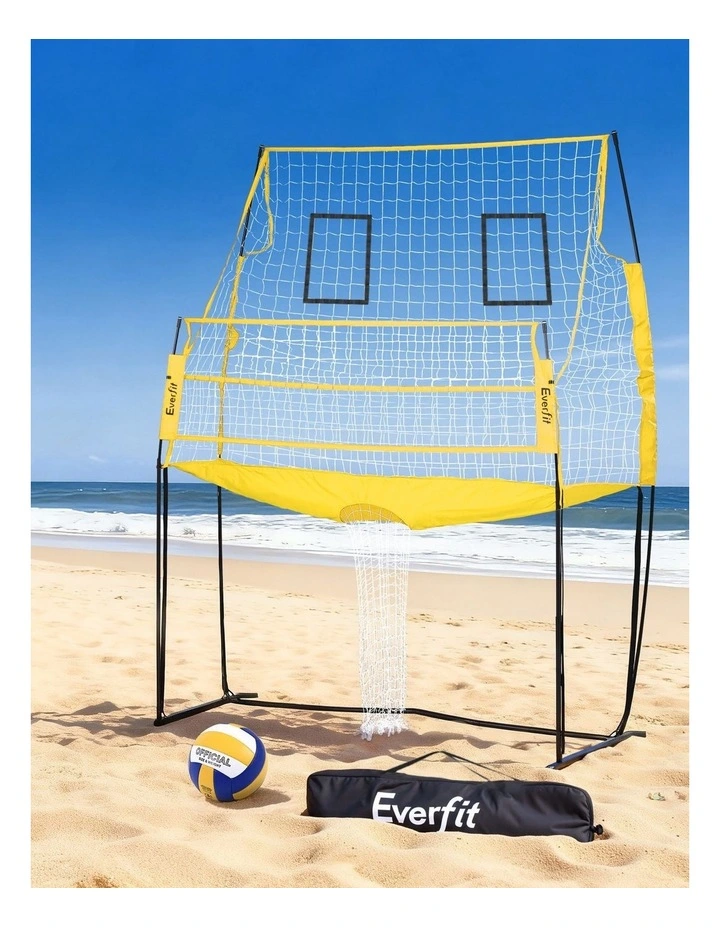 Free-standing Adjustable Height Portable Volleyball Net 8ft in Multi image 3