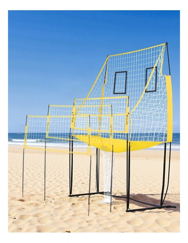 Free-standing Adjustable Height Portable Volleyball Net 8ft in Multi image 5