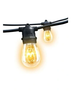 Jingle Jollys Festoon String Lights LED 68m in Black