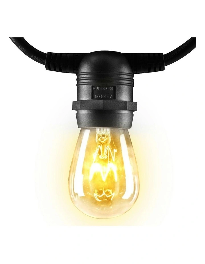 Jingle Jollys Festoon String Lights LED 68m in Black image 2