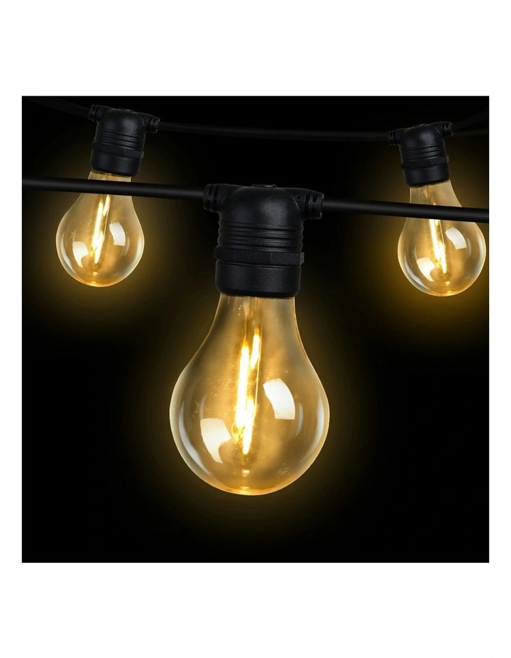 Jingle Jollys Festoon String Lights LED 68m in Black image 3