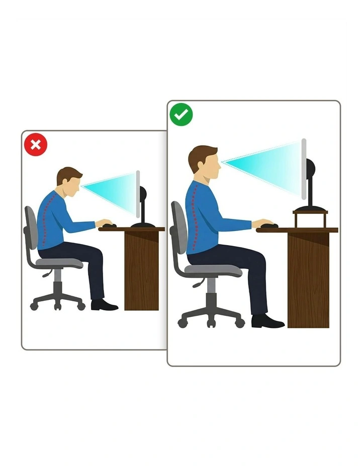 RGB Monitor Stand with USB Hub Desk Organiser Charging Stand Computer Stand in Black image 7