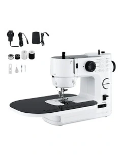Portable Sewing Machine Kit Mini Sewing Machine 39 Stitches in White Black
