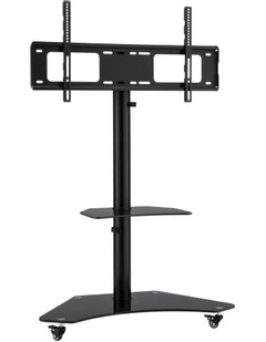 Mount Bracket Universal Adjustable Height with Wheels TV Stand 40-100 in Black