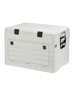 Foldable Camping Collapsible Bins Organizer Outdoor Storage Box 60L in Beige