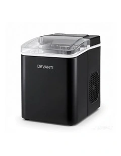 Ice Maker Machine Portable 12kg Countertop with Self Cleaning 1.2L in Black