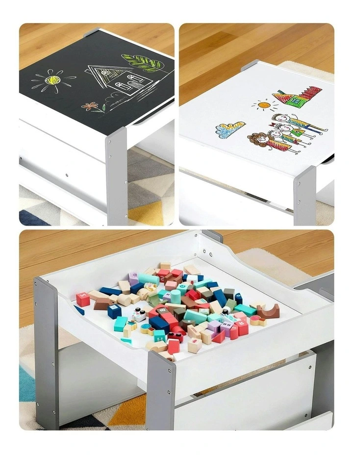 4-in-1 Table And Chairs Set in Grey image 7