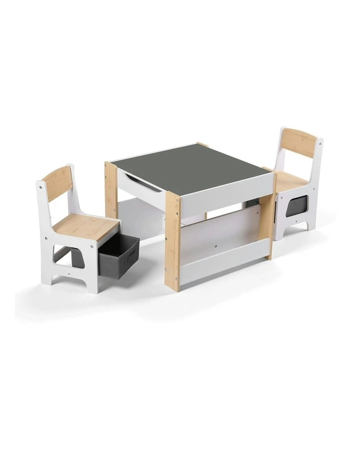 4-in-1 Table And Chairs Set in Natural image 1