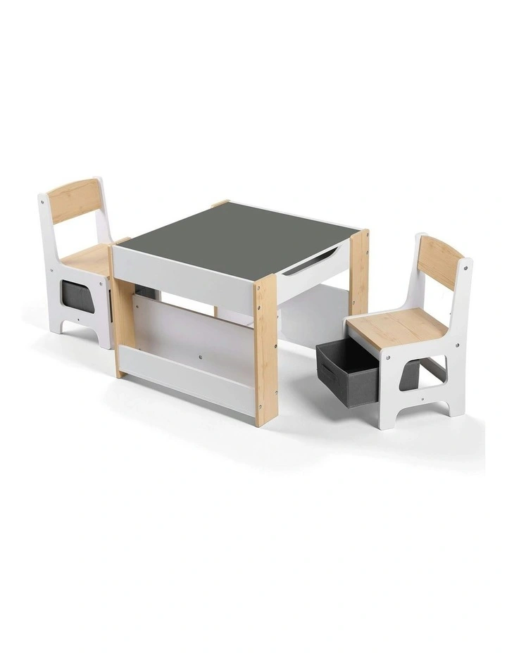 4-in-1 Table And Chairs Set in Natural image 2