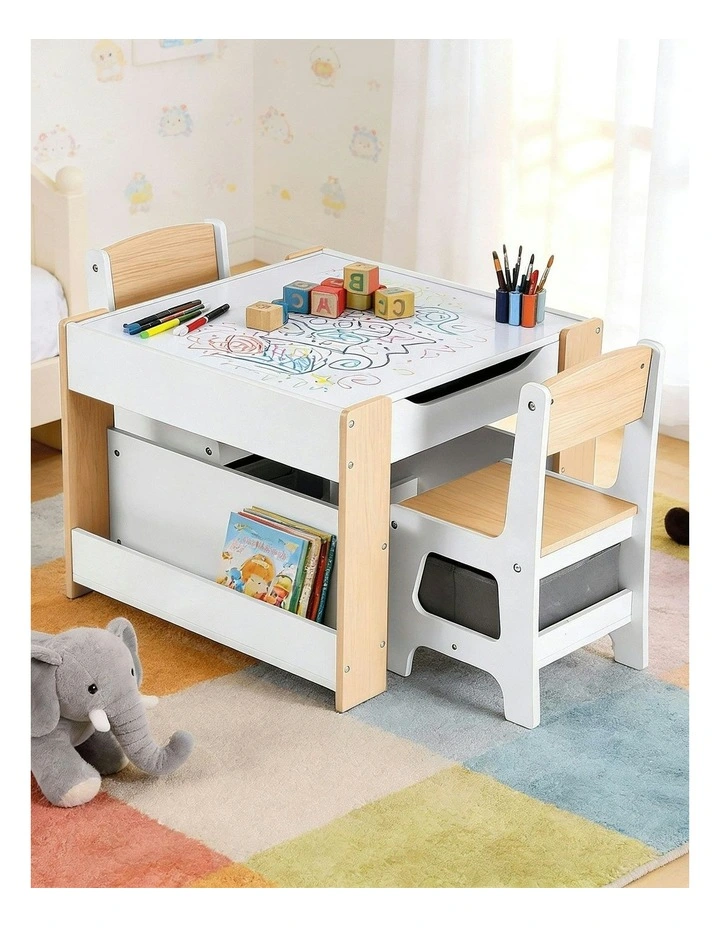 4-in-1 Table And Chairs Set in Natural image 6