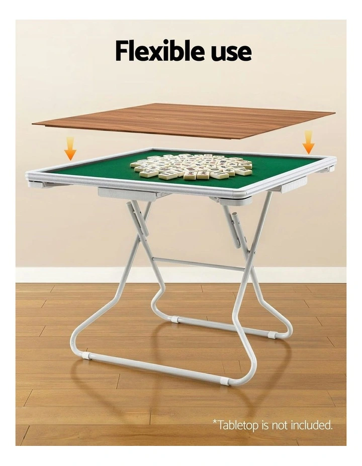 Folding Mahjong Table With 4 Drawers And Cup Holders image 6