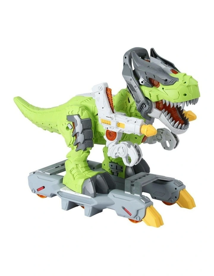 Dinosaur Ride On Push Car Toy with Spray Function Indoor Outdoor Toys image 1