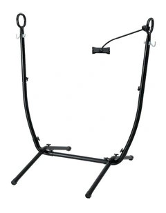Hammock Chair Stand Iron Frame with Phone Holder in Black