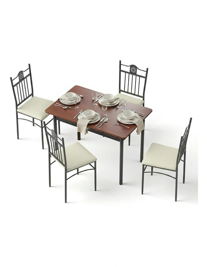 Dining Table And Chairs Set of 5 in Multi image 1