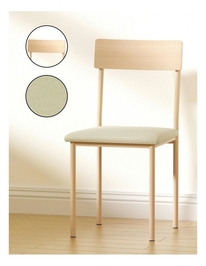 Dining Table And Chairs Set of 5 in Natural Beige image 7