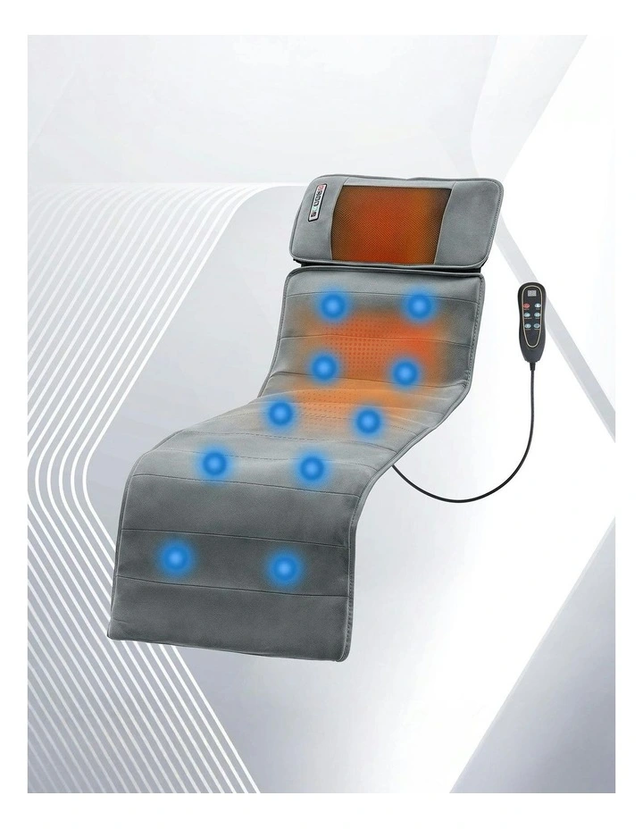 Massage Mat 10-nodes Vibration Heating Massage Cushion in Grey image 3