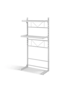 2 Tier Over Toilet Bathroom Storage Shelf in White